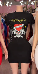 Hardy Mini Dress- Black