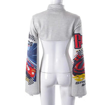 Speed Racing Graphic Top- White
