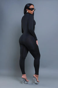 Seamless Jumpsuit- Black