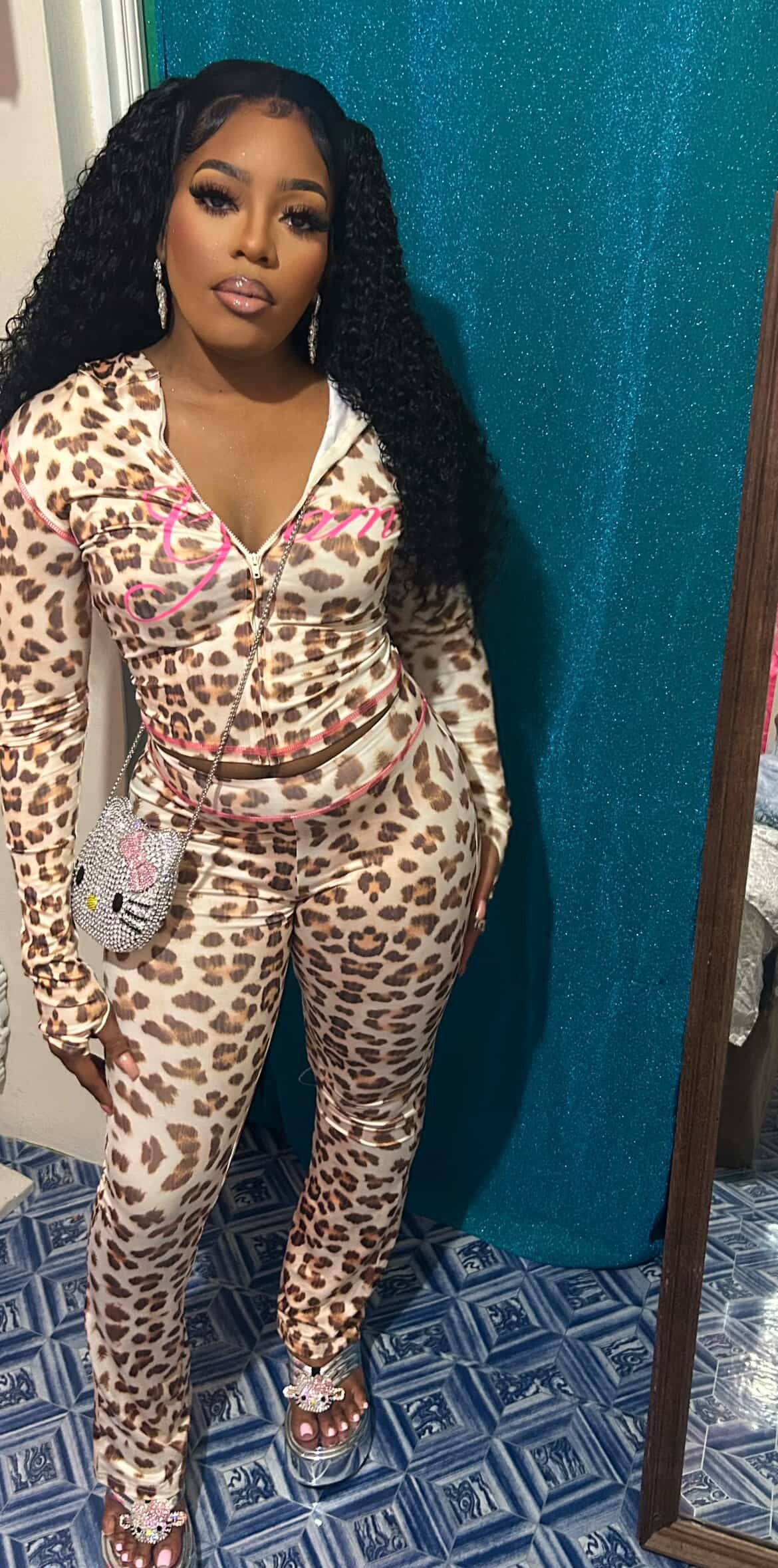 GiGi Leopard Print Tracksuit