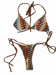 Island Heat Crochet Skirt & Thong Set