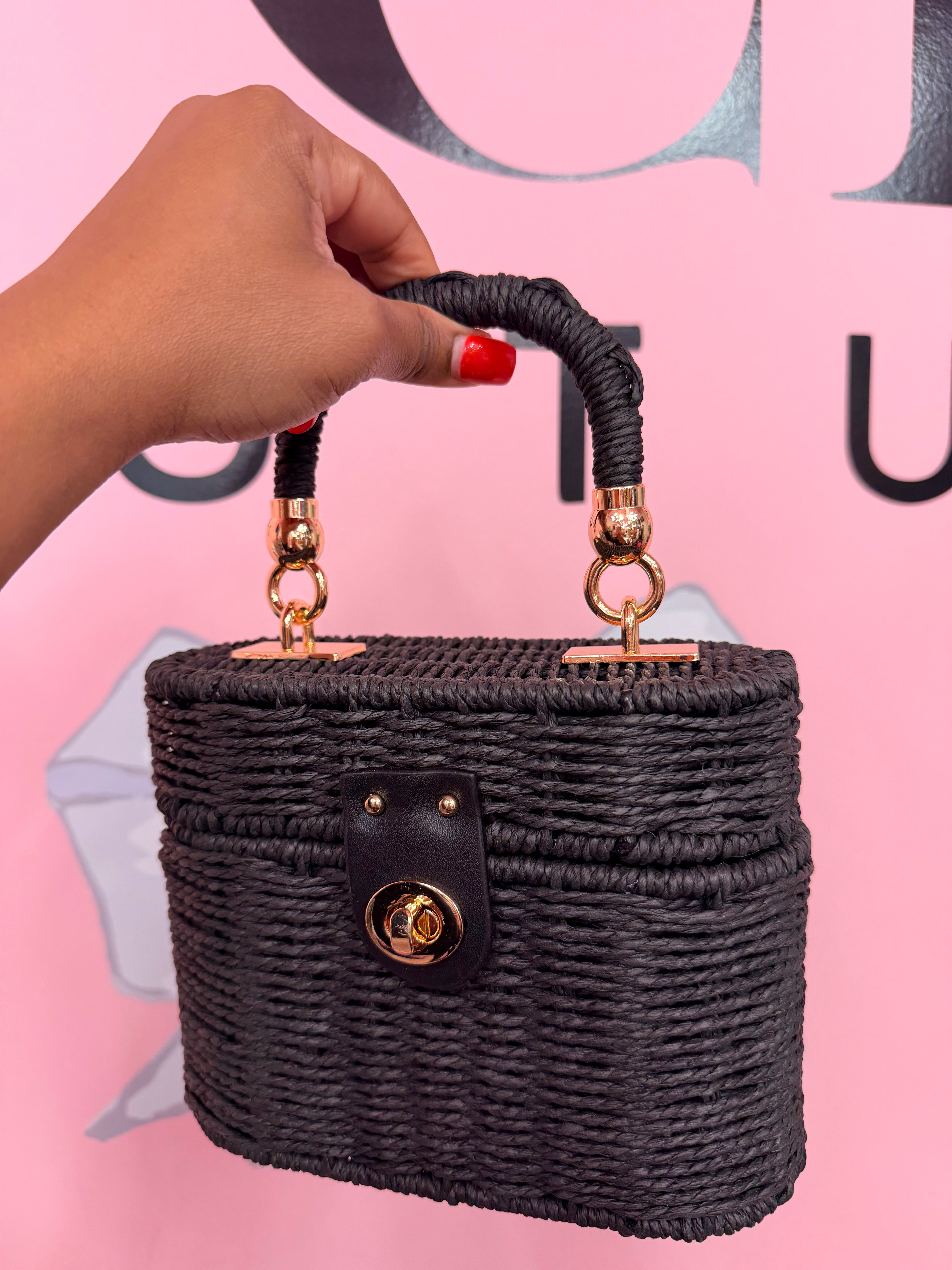 Vacation Money Woven Handbag