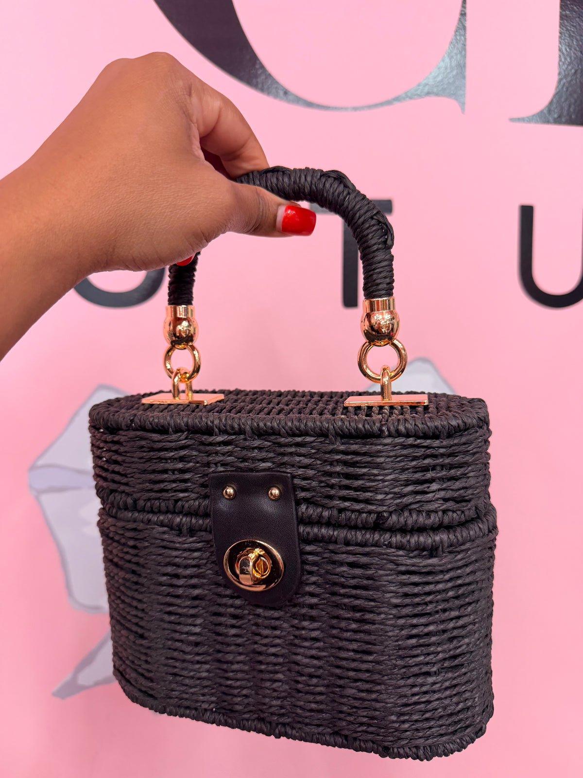 Vacation Money Woven Handbag