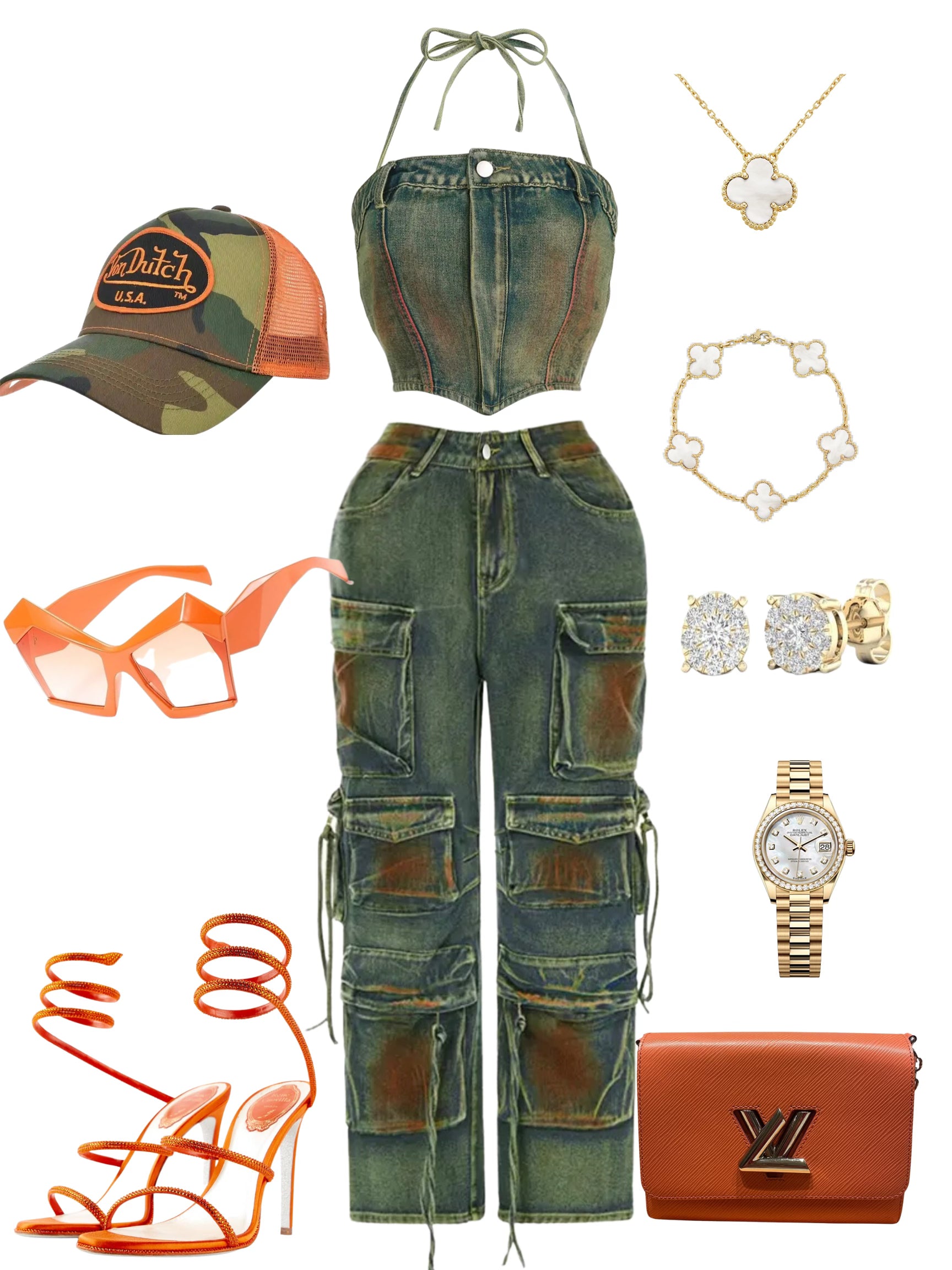 Focus On Me Cargo Pant Set