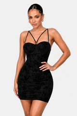 Sweetest Sin Mini Dress – Black