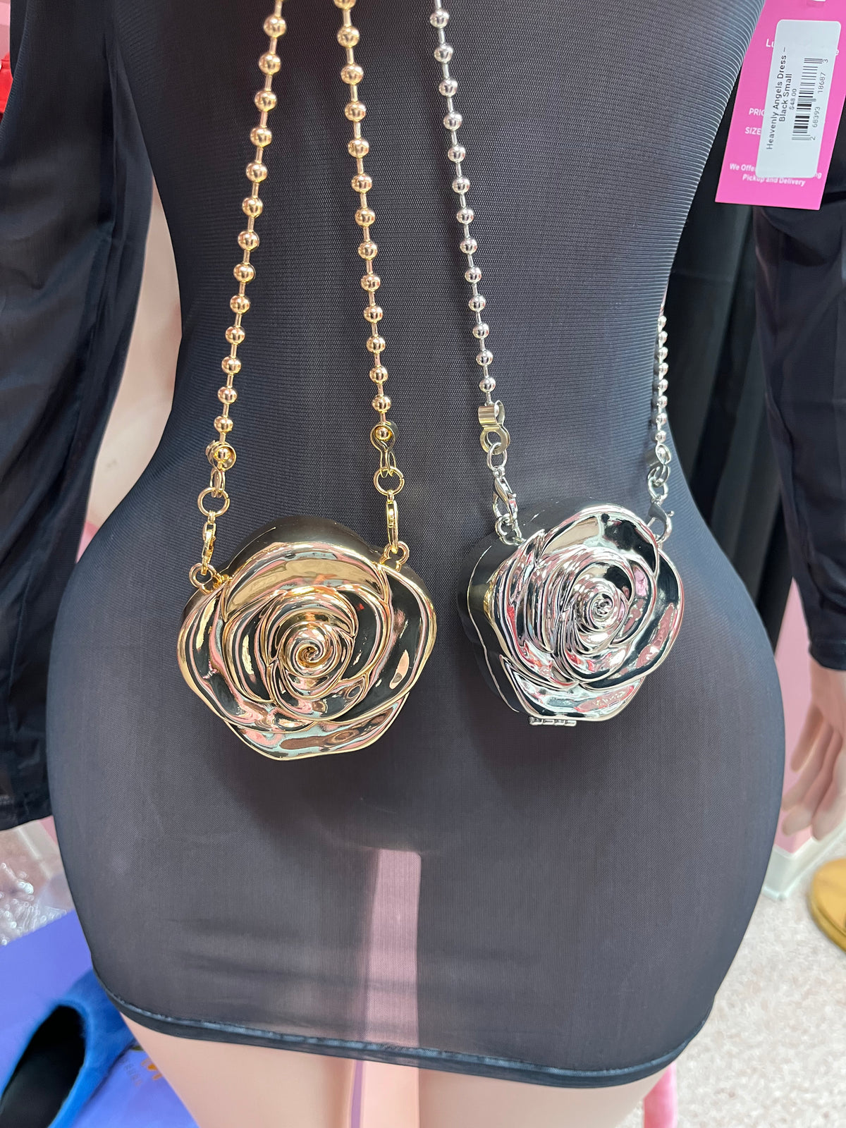 Petal Perfect Rose Chain Bag