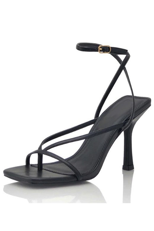 On the Low Bezos Heel- Black