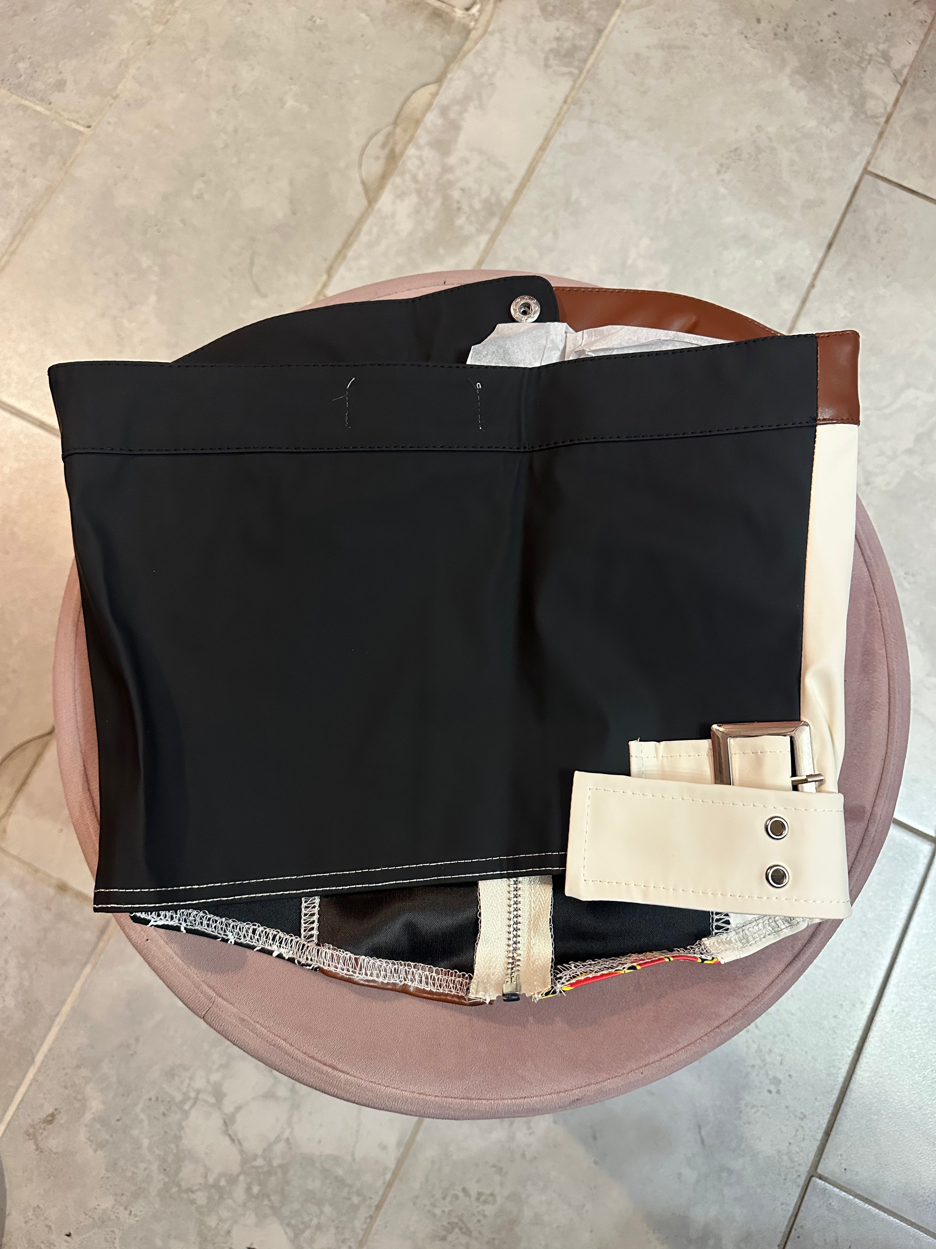 Road Circuit Tube Top- Brown Multi