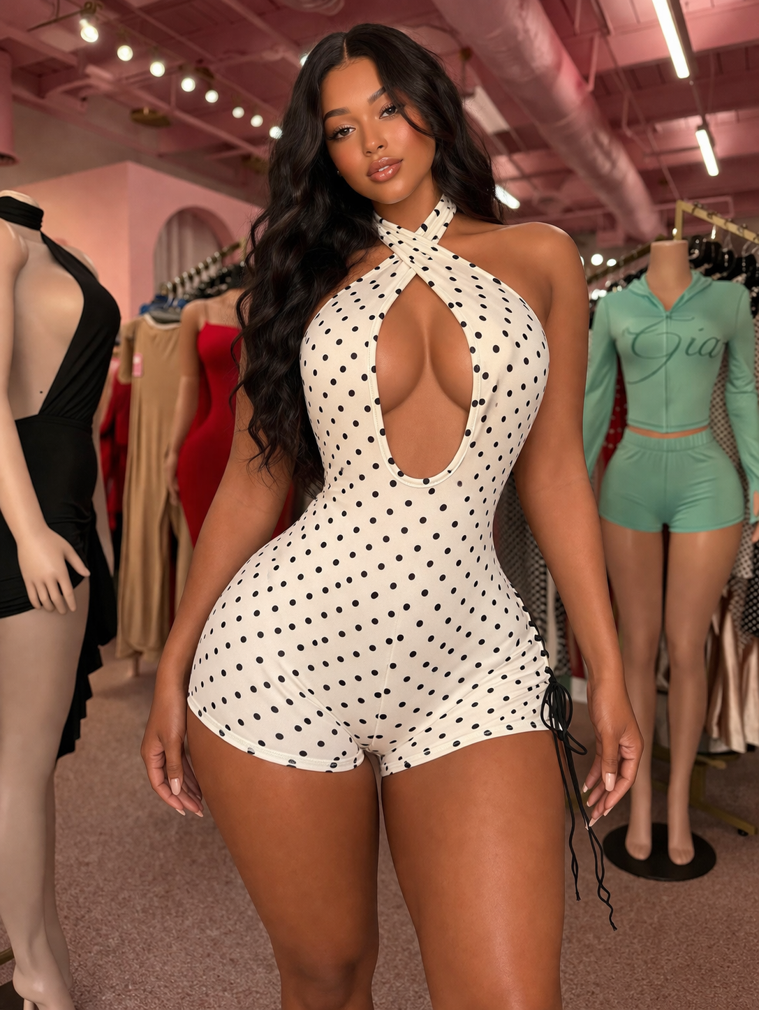 Spotted & Dangerous Romper – White/Black