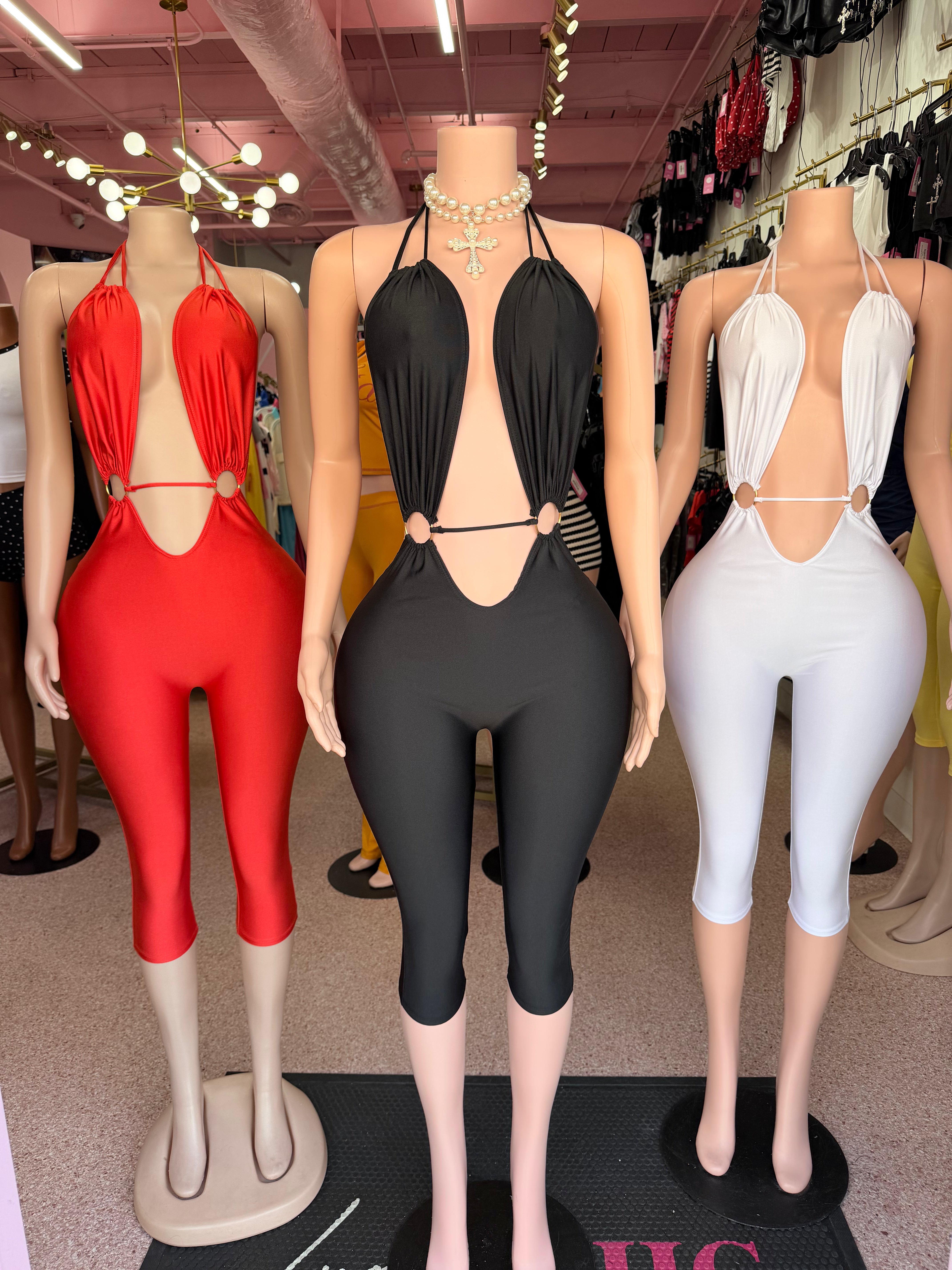 Such A Tease Capri Romper