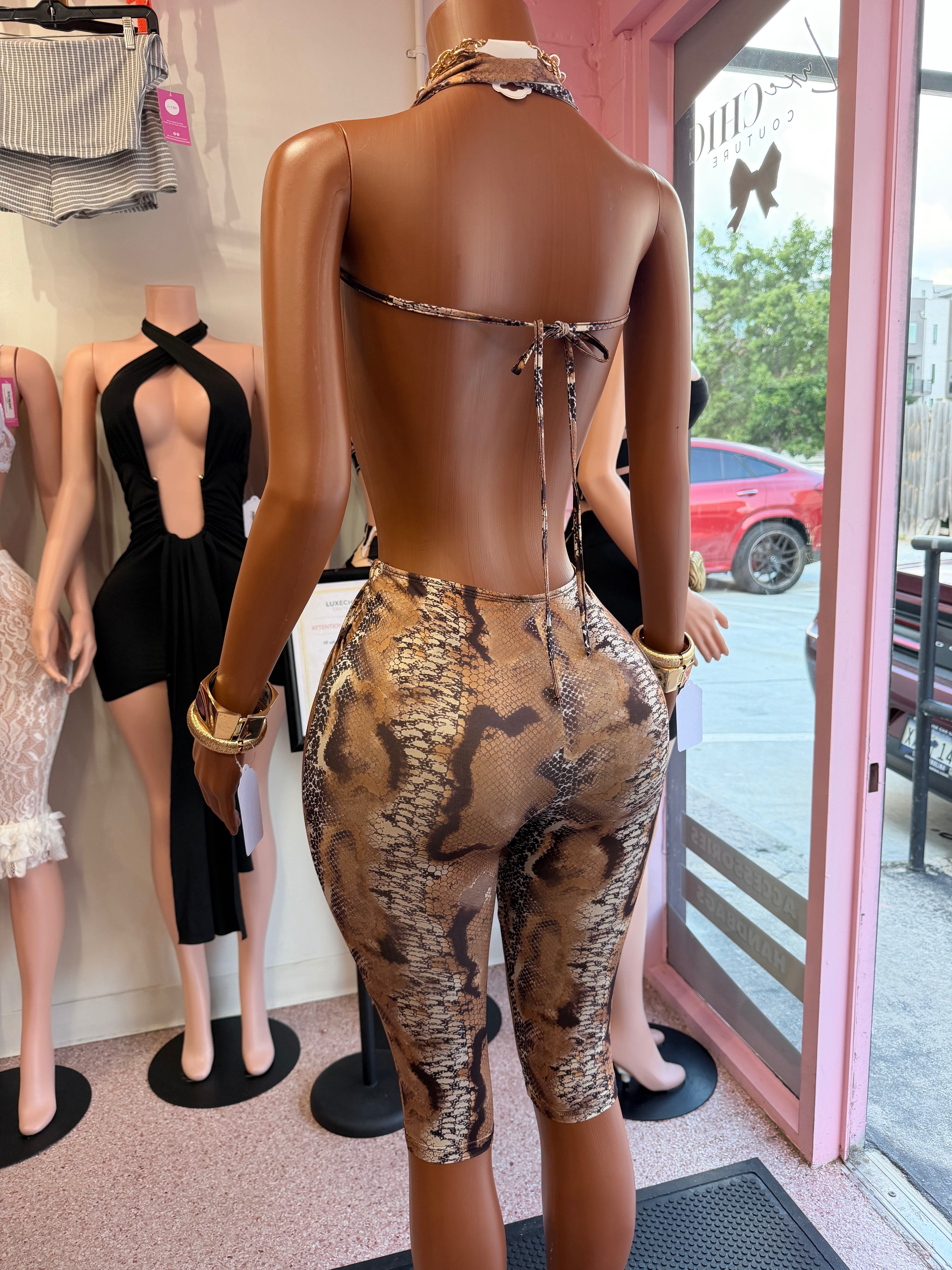 Poisoned Desire Capri Jumpsuit 🐍🔥
