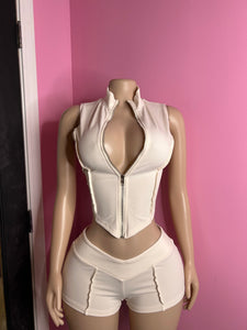 Can’t Forget You Short Set- Ivory