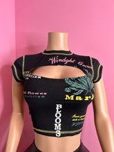 Blooms Graphic Top- Black