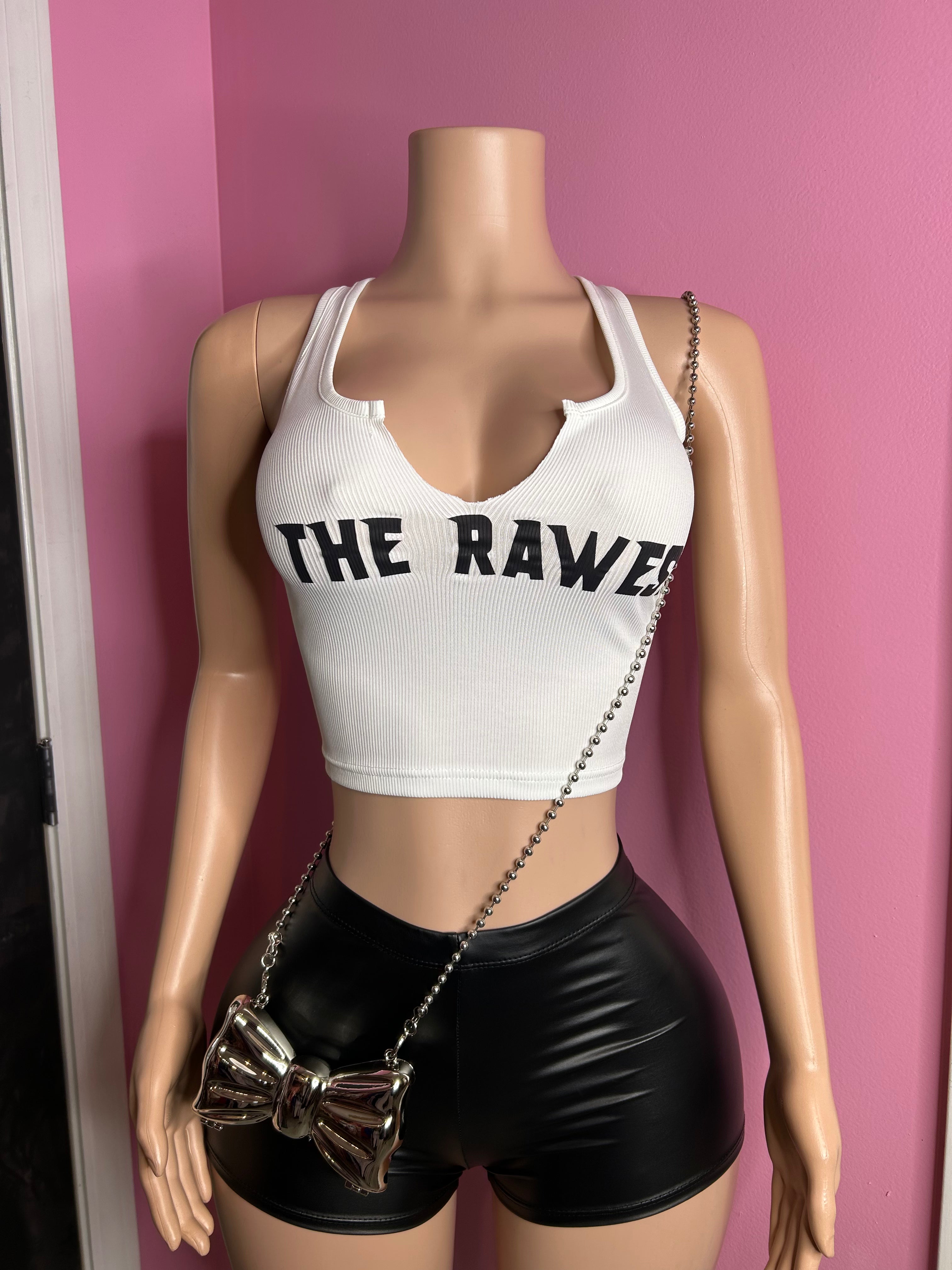 The Rawest Tank Graphic Top- White/Black