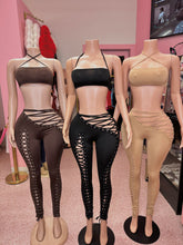 Up To No Good Lace Up Pant Set- Various Colors