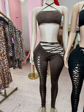 Up To No Good Lace Up Pant Set- Various Colors