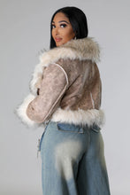 Wild Serenity Faux Fur Jacket- Ivory