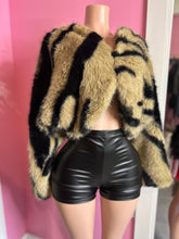 Zebra Fur Bolero Jacket