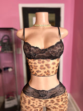 Savannah Chic Lace-Trim Leopard Set