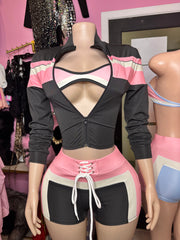 Summer Sweetie 3pc Short Set- Various Colors