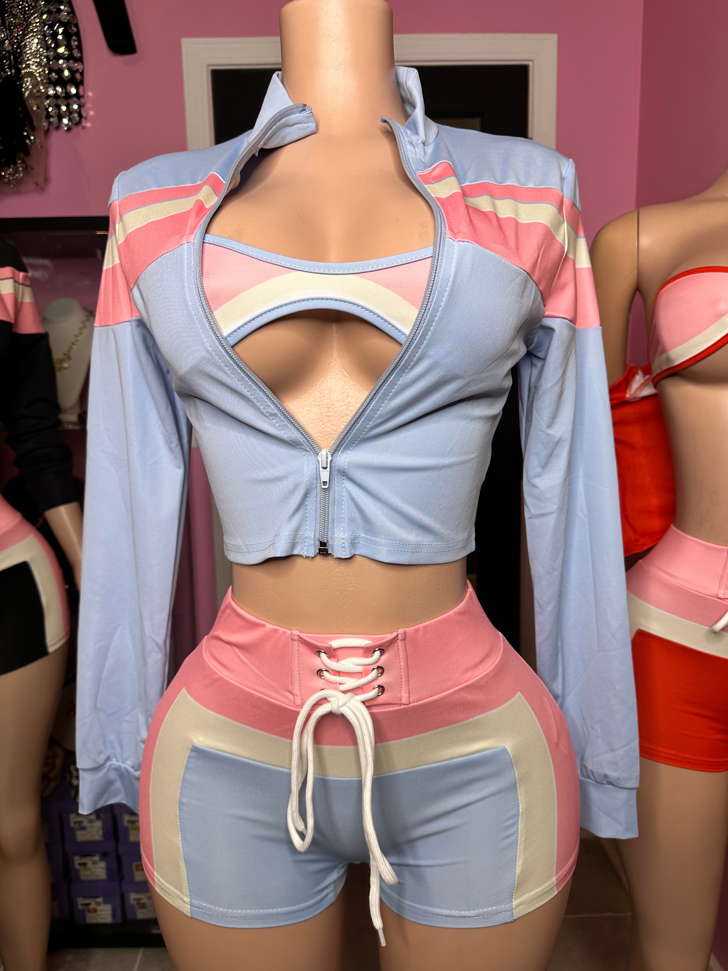 Summer Sweetie 3pc Short Set- Various Colors