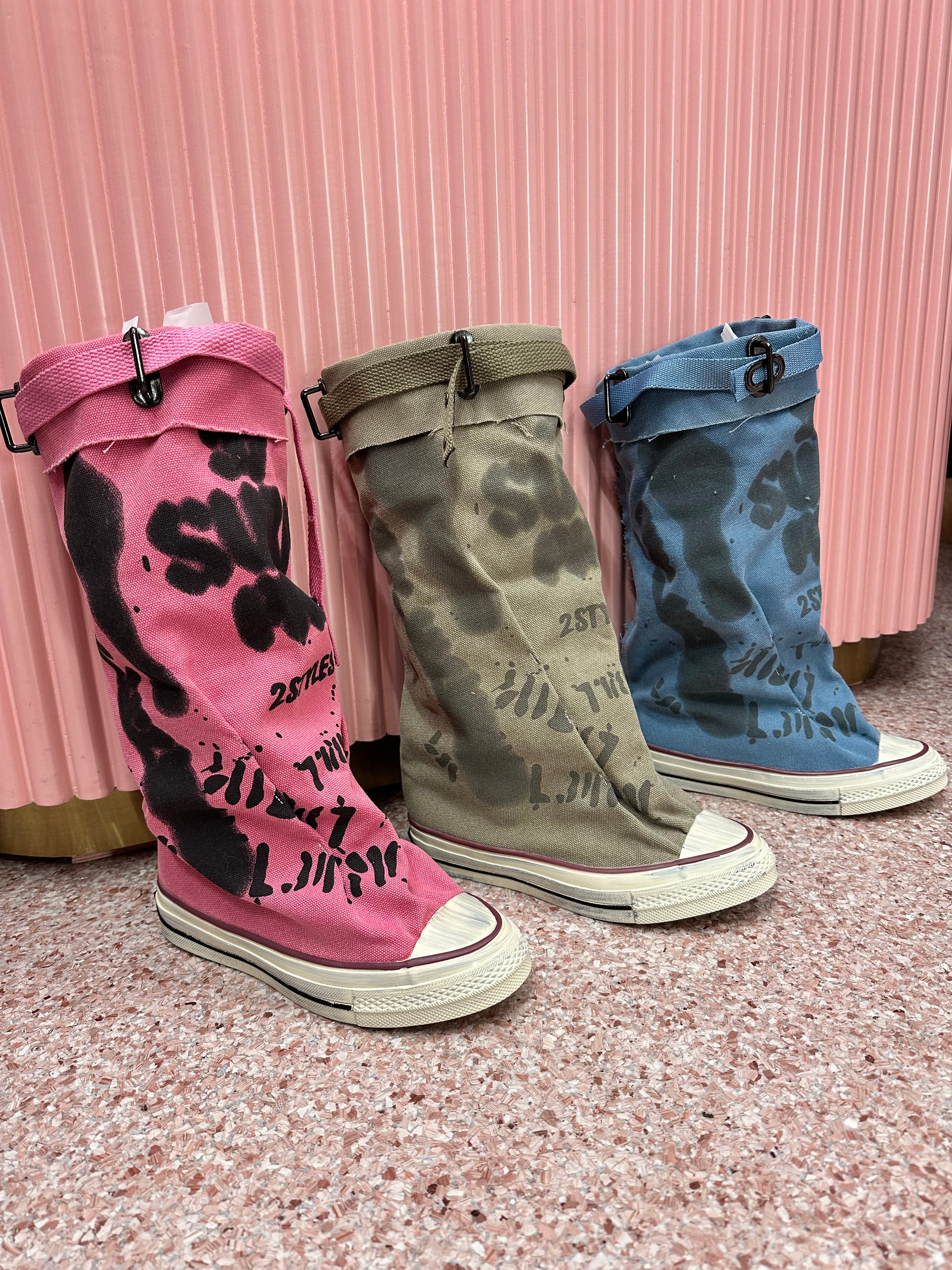 Graffiti Slouch Boot