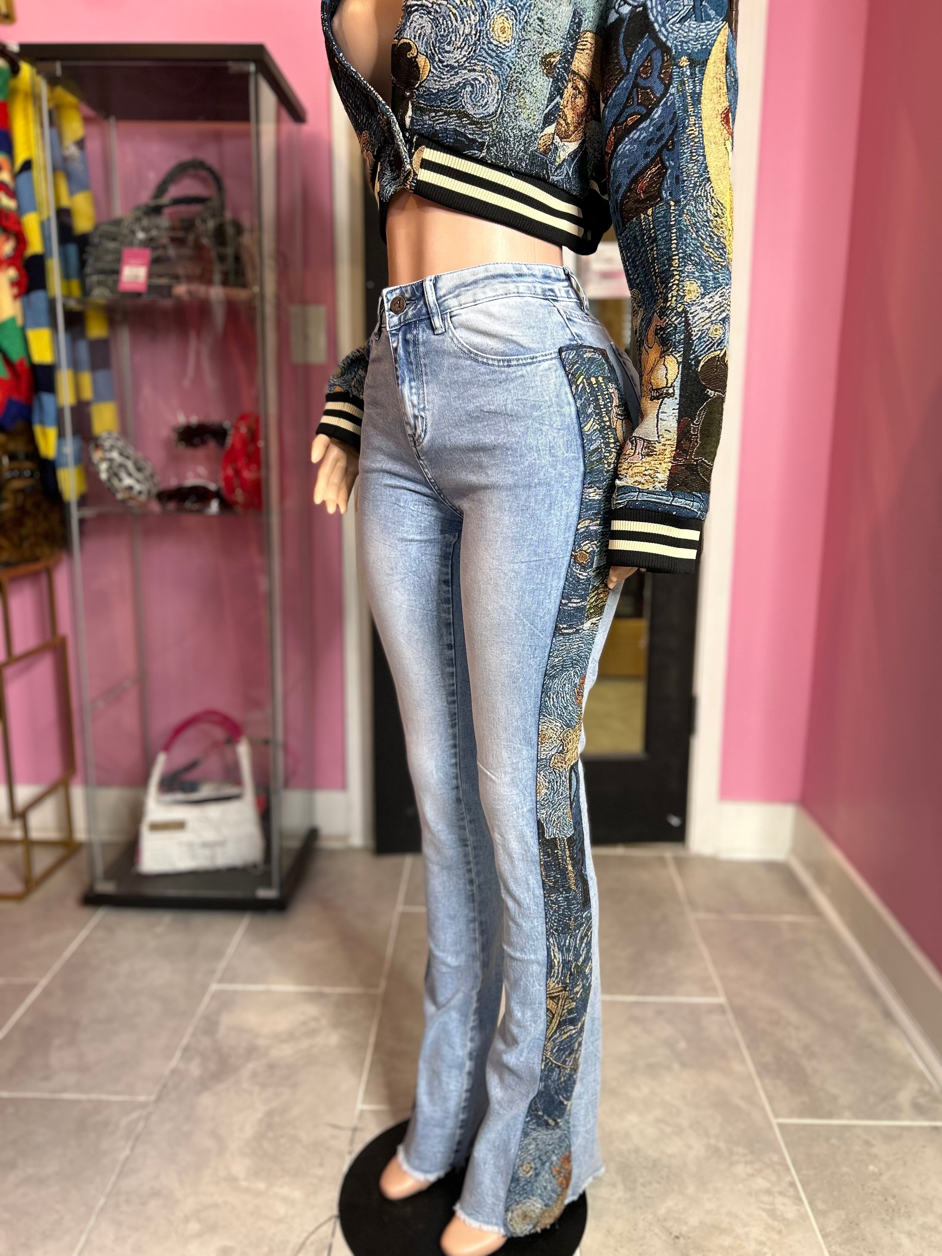 Tapestry Denim Jeans
