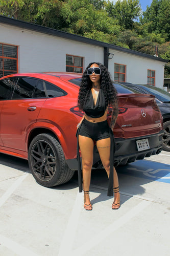 Taking It Low Short Set- Black