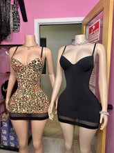 Snatched Up Dress - Leopard Print or Black