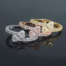 *Pre-Order* Icy Heart Shape Bangle- Gold