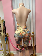 Touring The City Graffiti Halter Neck Romper- Multi