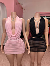 Let Me Find Out Mesh Halter Top & Skirt Set- Various Colors