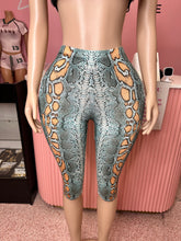 Scandalous Snake Capri Leggings- Multi