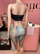 Scandalous Snake Capri Leggings- Multi