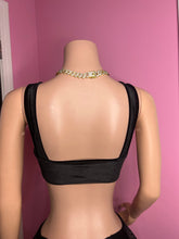 Breaking Hearts Velvet Bra Top- Black