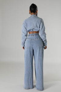 Just So Cool Denim Pant Set