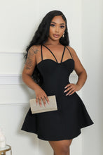 Casual Flirty Dress- Black