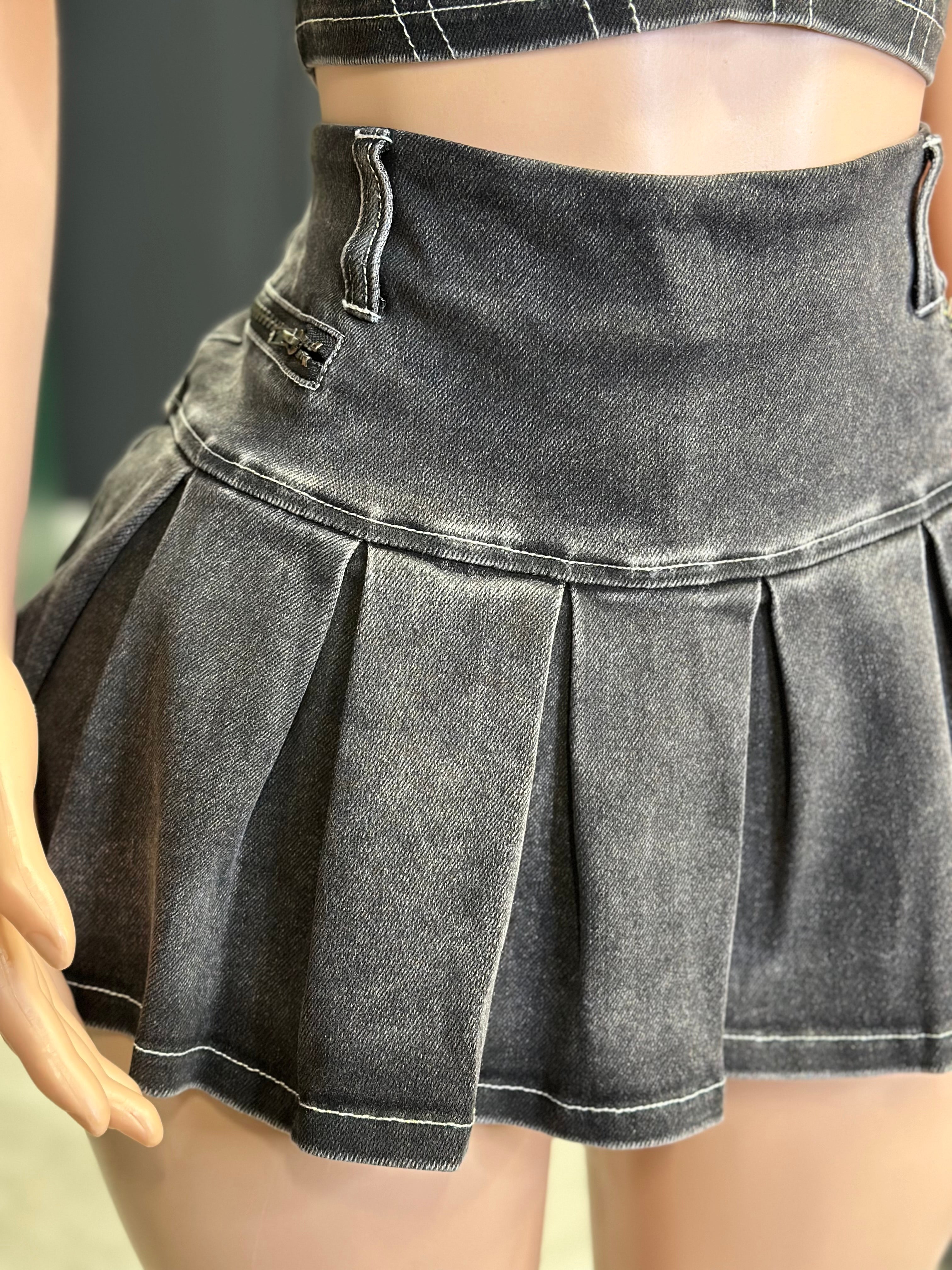 Point Blank Period Skort Set- Black