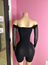 Keep It Juicy Mesh Poster Girl Romper- Black
