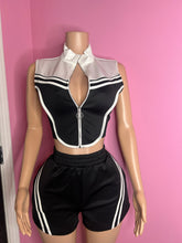 Scuba Mock Neck Zip Top & Shorts Set- Various Colors