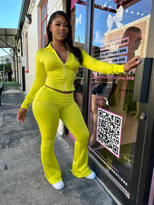 In Transit Set w/ Headband- Yellow