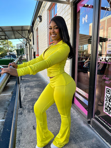 In Transit Set w/ Headband- Yellow