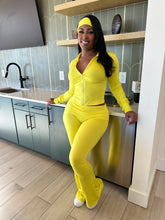 In Transit Set w/ Headband- Yellow