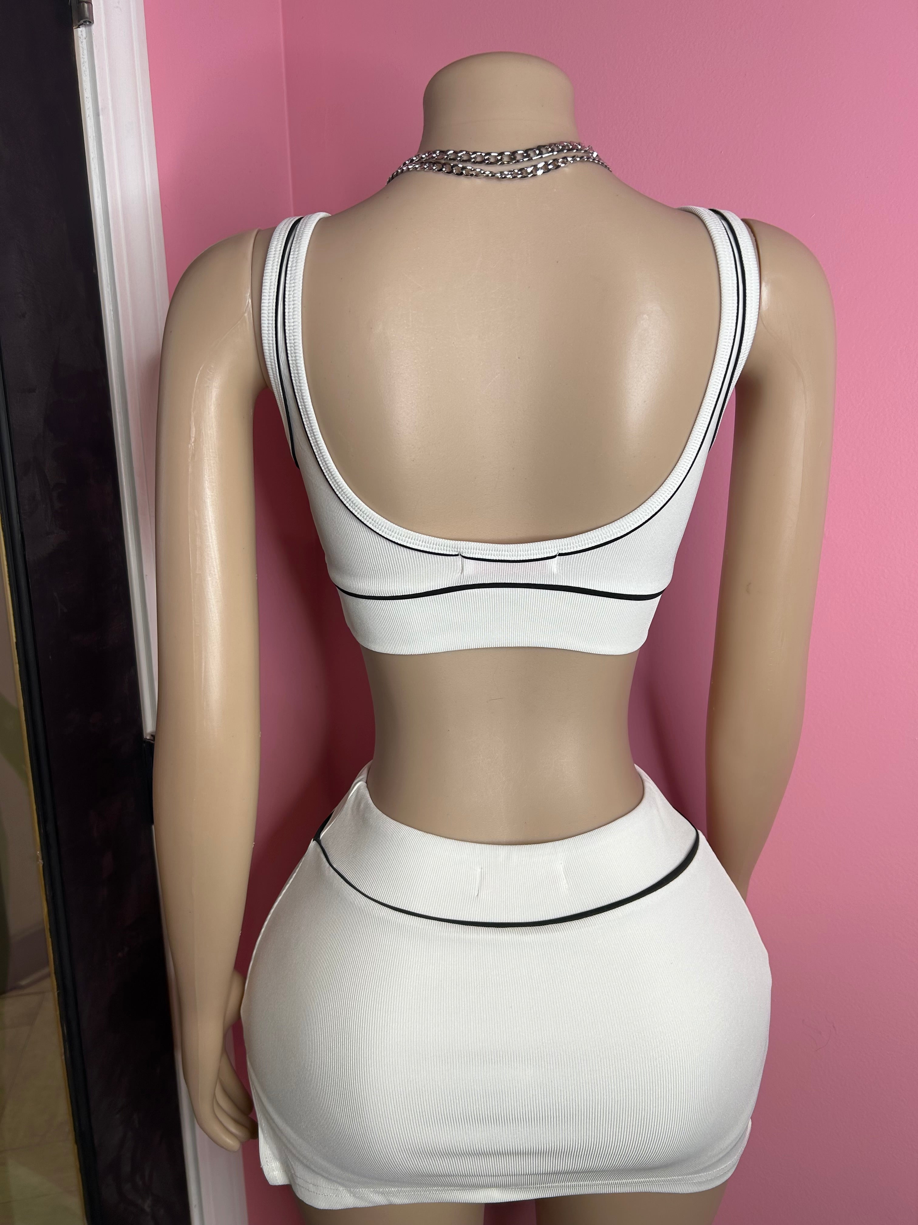Always Cute Skirt Set- White