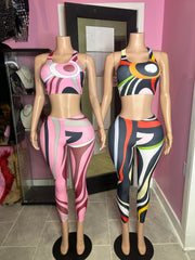 (Pre-Order 8 business Days) 
P Inspired Wear Legging Set- Various Colors