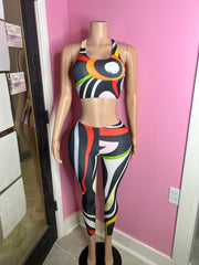 (Pre-Order 8 business Days) 
P Inspired Wear Legging Set- Various Colors