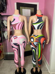 (Pre-Order 8 business Days) 
P Inspired Wear Legging Set- Various Colors