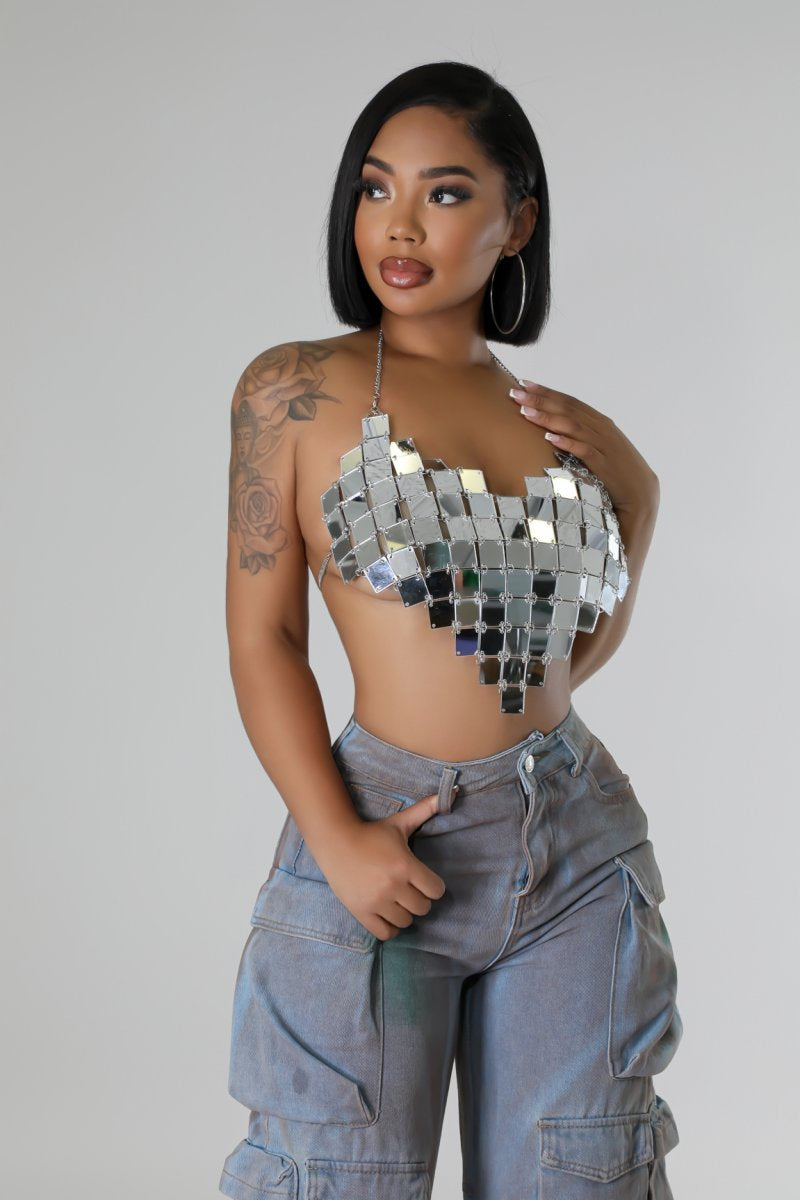 State The Obvious Top- Silver