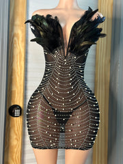 Ruffle My Feathers Dress- Black