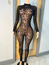 Lose Control Leopard Print Jumpsuit- Black